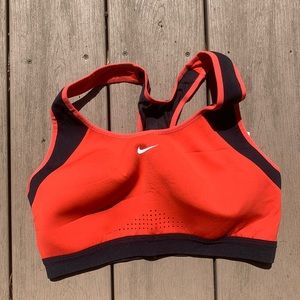 Nike Dri Fit sports bra red